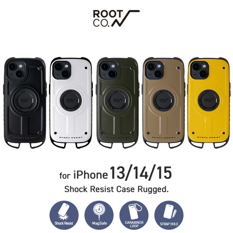 楽天市場】【ROOT CO.】[iPhone13/14/15兼用]GRAVITY Shock Resist
