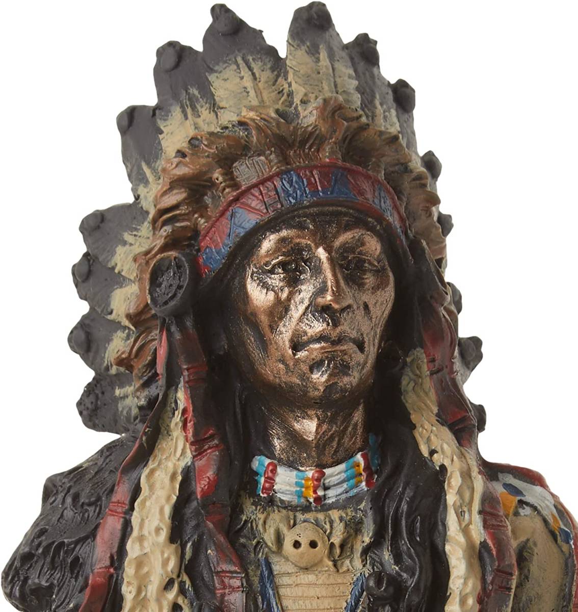 楽天市場】ネイティブ・アメリカンの戦士 インディアンの酋長 彫刻