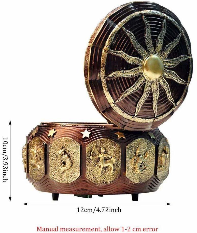 楽天市場】LEDライトがきらめく、12座の星座の女神が回転する