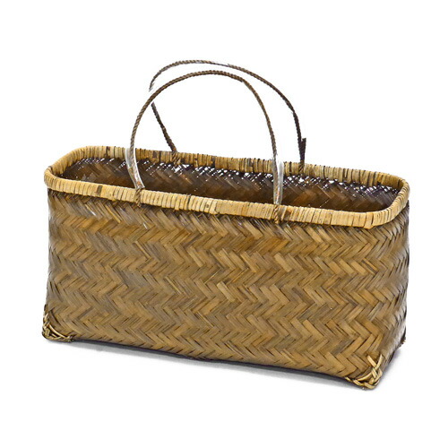 楽天市場】竹かご 447 かご バスケット かごバッグ 収納かご 収納