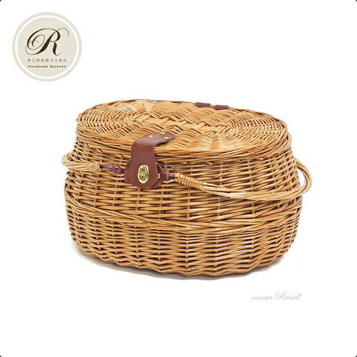 楽天市場】品番800-M 内布付き ハンドル付き かごバスケット【かごのお