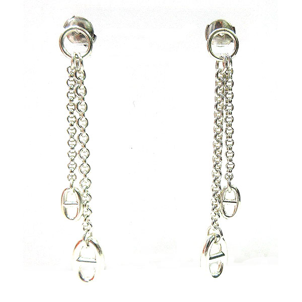 楽天市場】《Brand new》HERMES Chaine d'Ancre Enchene Earrings One