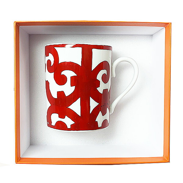 楽天市場】≪Brand new≫ HERMES GUADALQUIVIR Mug no.1 White / Red