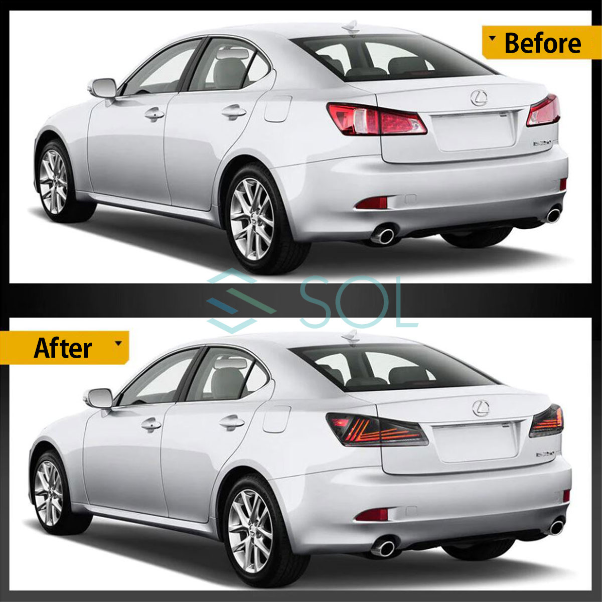 楽天市場】VLAND レクサス IS 20系 30系 中期ルック テールランプ