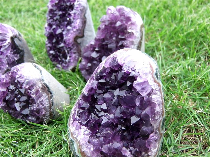 楽天市場】【全品P5倍】4A【アメジスト（紫水晶）クラスター スタンド