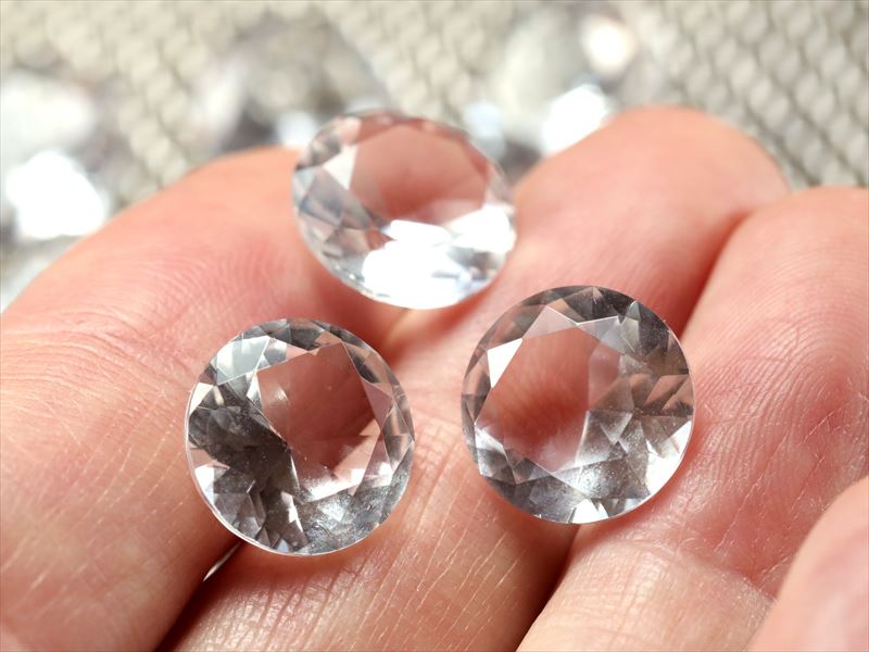 楽天市場】【全品P5倍】○【水晶 ダイアモンドカット タンブル】直径約