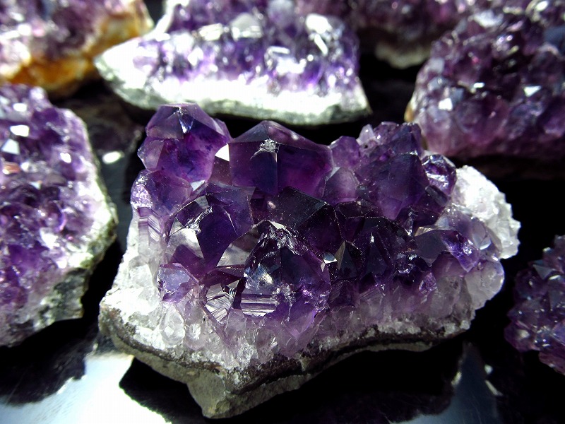 楽天市場】○5A【アメジスト クラスター フラットタイプ】【重さ 100g