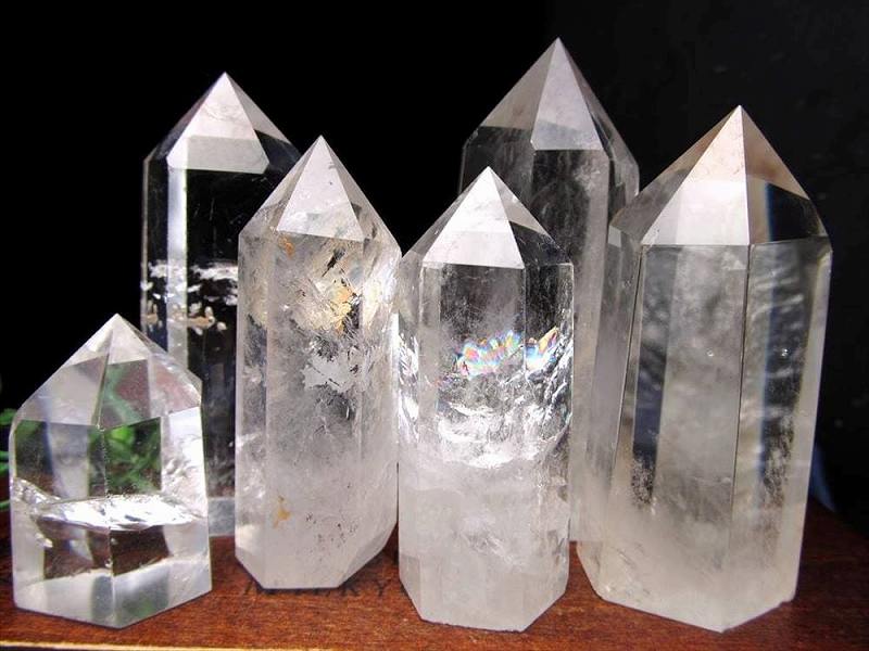 楽天市場】○【天然透明 水晶ポイント (六角柱)】110グラム-120グラム