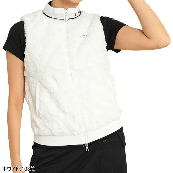 楽天市場】レディース キャロウェイ フルジップ ベスト カットファー