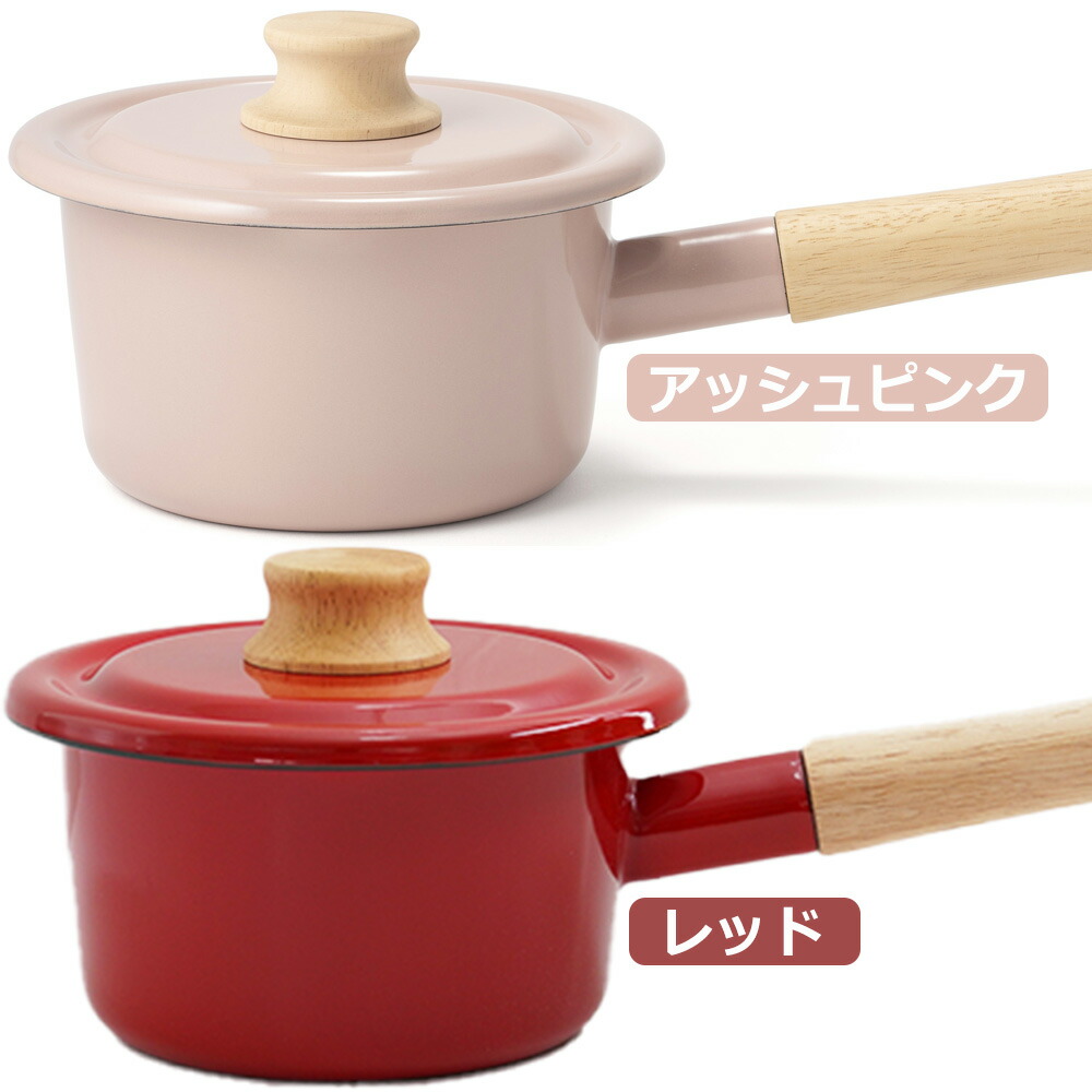 楽天市場】富士ホーロー 片手鍋 ミルクパン 14cm ih対応 蓋付き