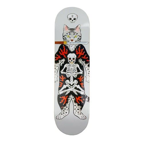 楽天市場】MONMON CATS Skeleton Cat Skate Deck 8.375 スケルトン