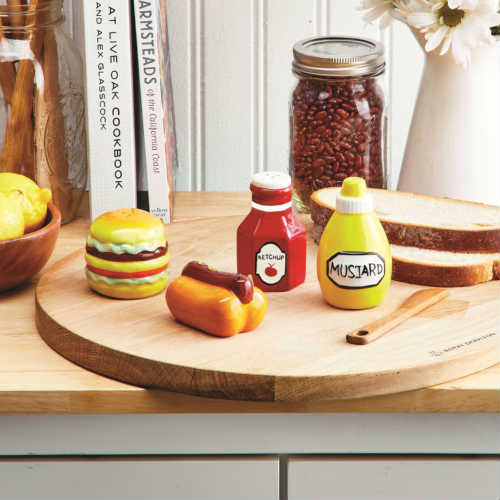 楽天市場】Salt & Pepper Shakers 2個セット セラミック ハンバーガー