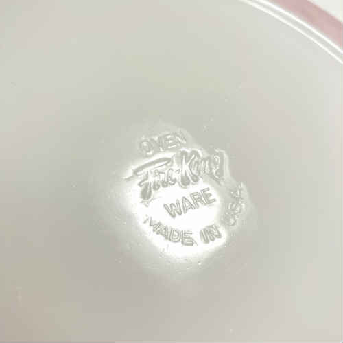 楽天市場】【中古】Fire King Pink Swirl Dinner Plate