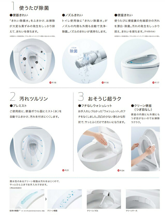 楽天市場】【TCF4734AK】TOTO ウォシュレット アプリコット F3A オート