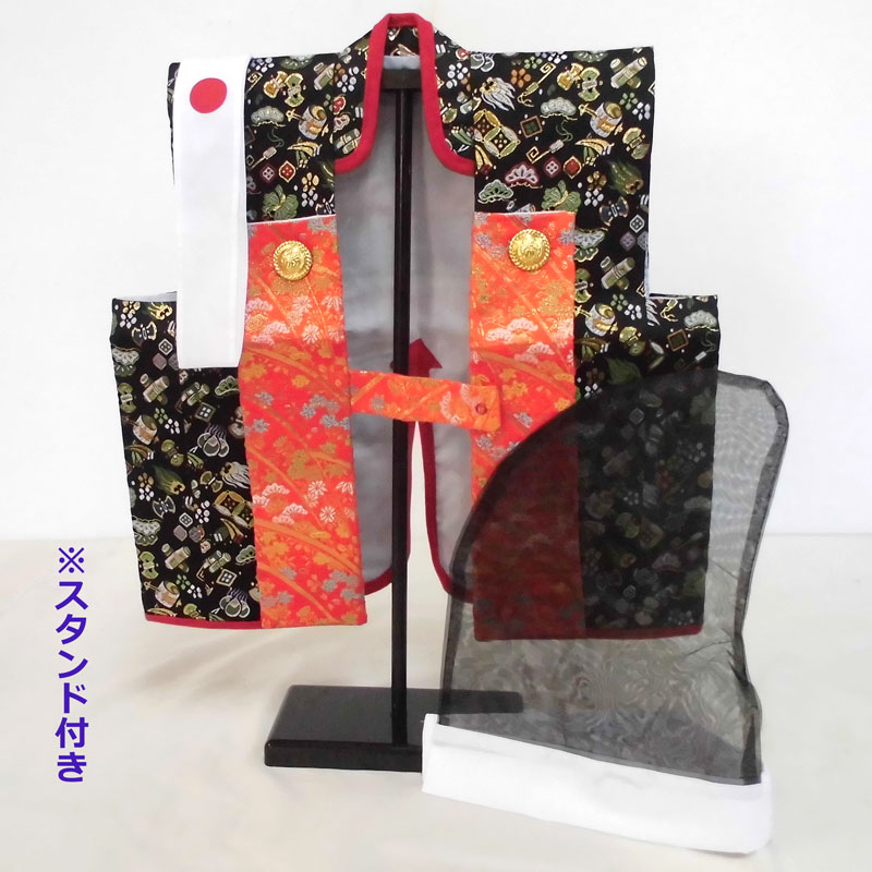 楽天市場】五月人形 着用 陣羽織＋烏帽子セットA 【金襴・宝箱】 端午