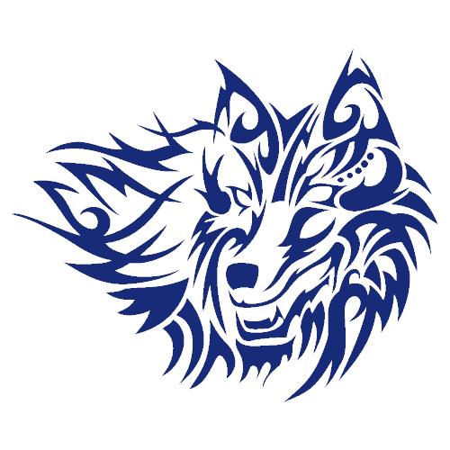 楽天市場】ウルフ ステッカー 07【5サイズ 全26色】【狼 オオカミ wolf