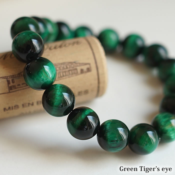 楽天市場】グリーンタイガーアイ 10mm ブレスレット 天然石