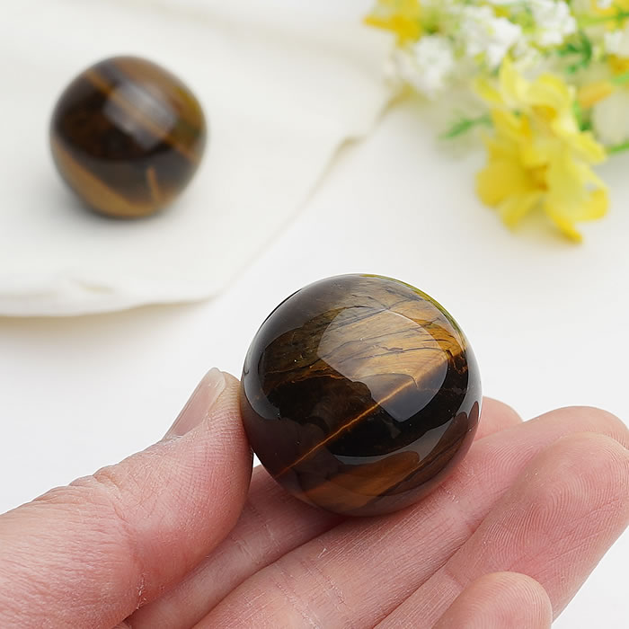 楽天市場】タイガーアイAA 約29～32mm 丸玉 スフィア 天然石
