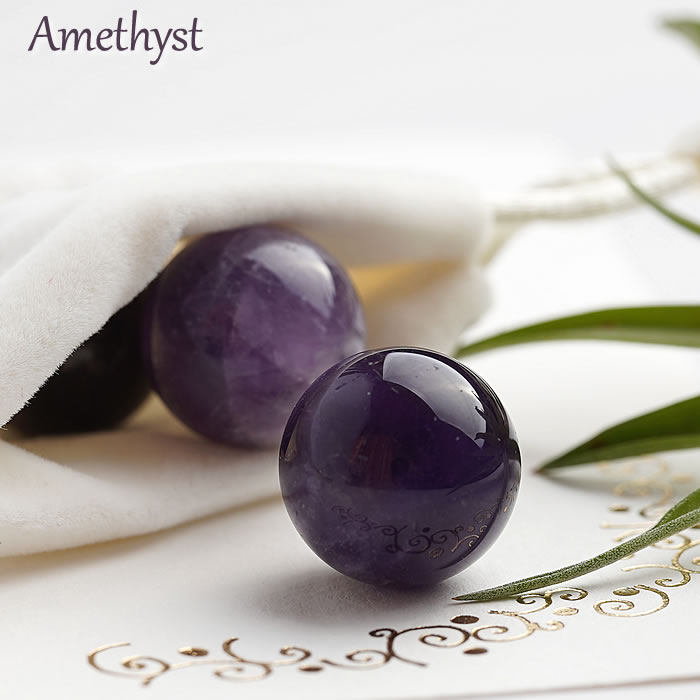 楽天市場】アメジスト 16mm 丸玉 スフィア 天然石 パワーストーン