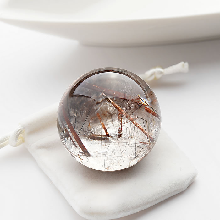 楽天市場】【一点物】【希少】ガーデンルチルクォーツ 丸玉 スフィア