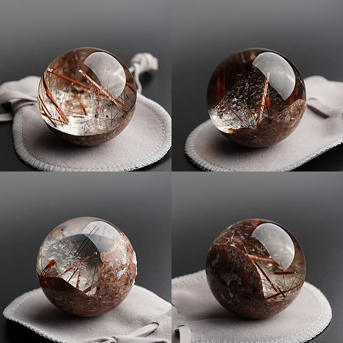 楽天市場】【一点物】【希少】ガーデンルチルクォーツ 丸玉 スフィア