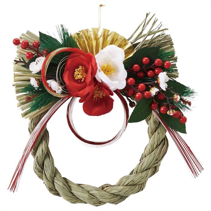 楽天市場】【5%OFFクーポン有り！3月6日限り】椿しめ縄 1個正月 飾り