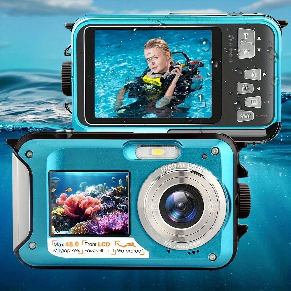 楽天市場】防水カメラ デジタルカメラ 4K【4800万画素防水】16倍