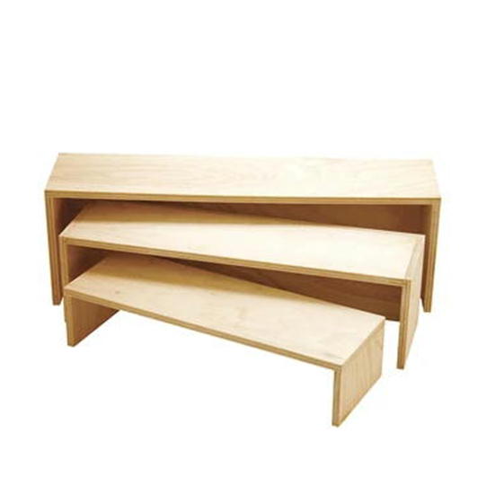 楽天市場】木製卓上什器 HPミニネストディスプレイセット 無塗装 出店