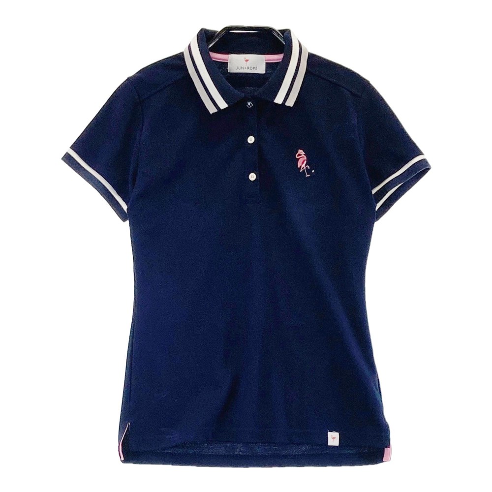 楽天市場】JUN&ROPE ジュン アンド ロペ 半袖ポロシャツ ネイビー系 S