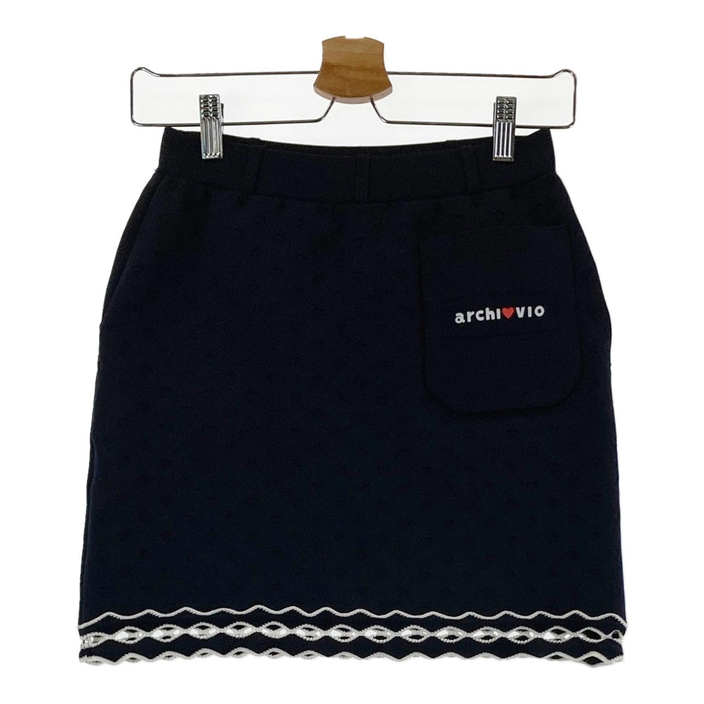 楽天市場】ARCHIVIO アルチビオ ニットスカート ネイビー系 36 【中古