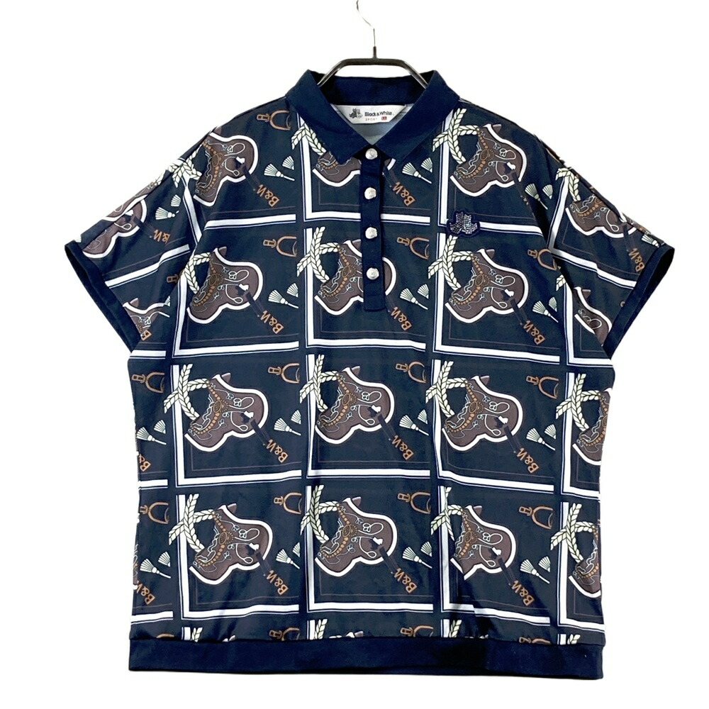 楽天市場】ブラック&ホワイト ポロシャツ（ウェア｜ゴルフ）：スポーツ