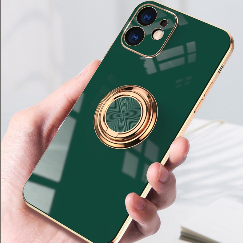 楽天市場】[ネコポス可] スマホケース スマホリング付き ゴールド 金