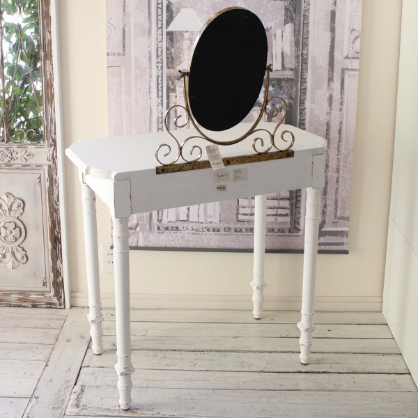 楽天市場】ドレッサー アンティーク調 ミラー付き ホワイト フランス