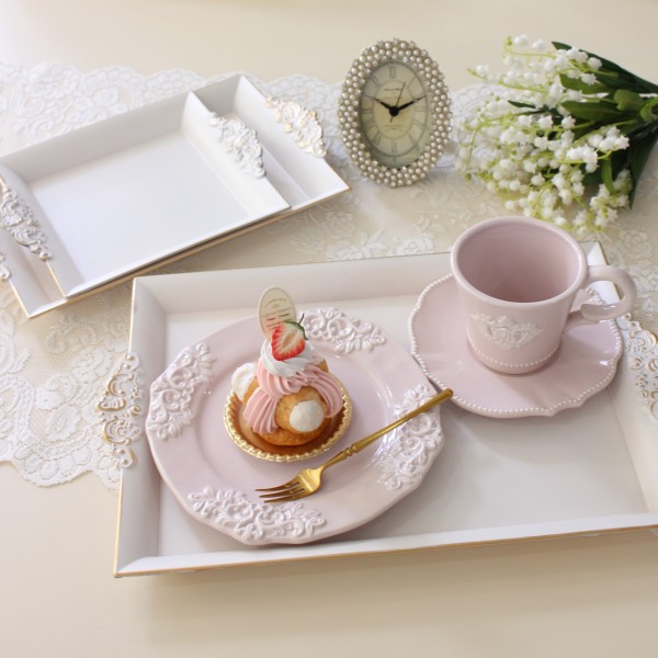 楽天市場】インテリアトレイ スクエアトレー トレイ 正方形