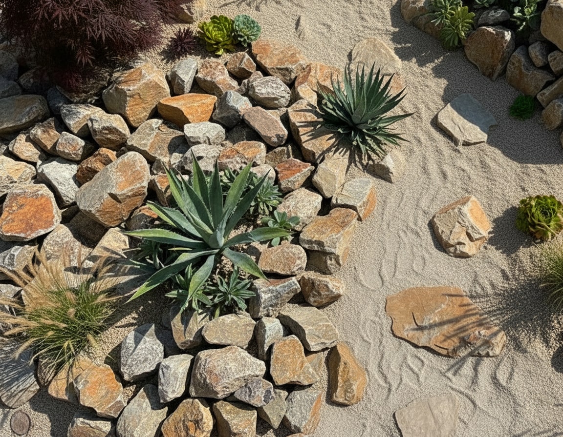 楽天市場】庭石 ロックガーデン 石 モカロック 200kg 大量 錆 割栗石