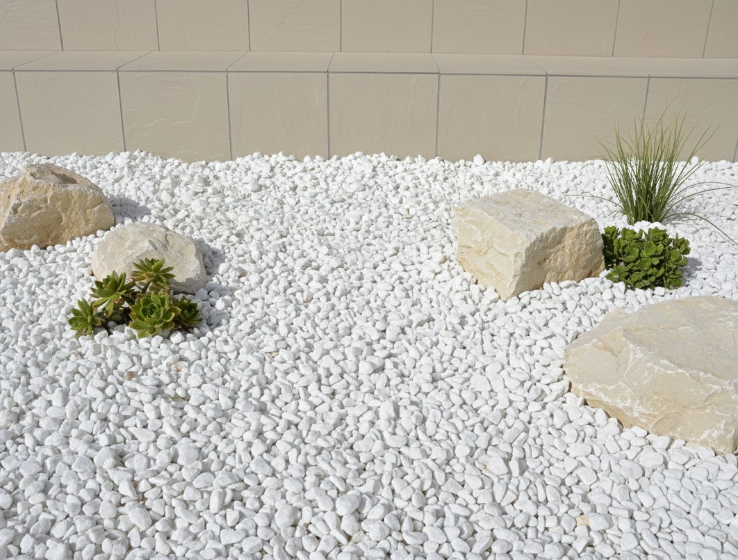 楽天市場】砂利 白 砕石 ホワイト 大理石 化粧砂利 クラッシュホワイト