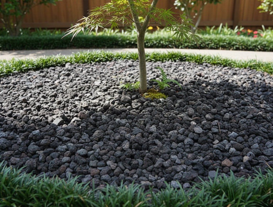 楽天市場】溶岩砂利 ブラック 溶岩石 砂利 溶岩 黒 石 ブラックカル