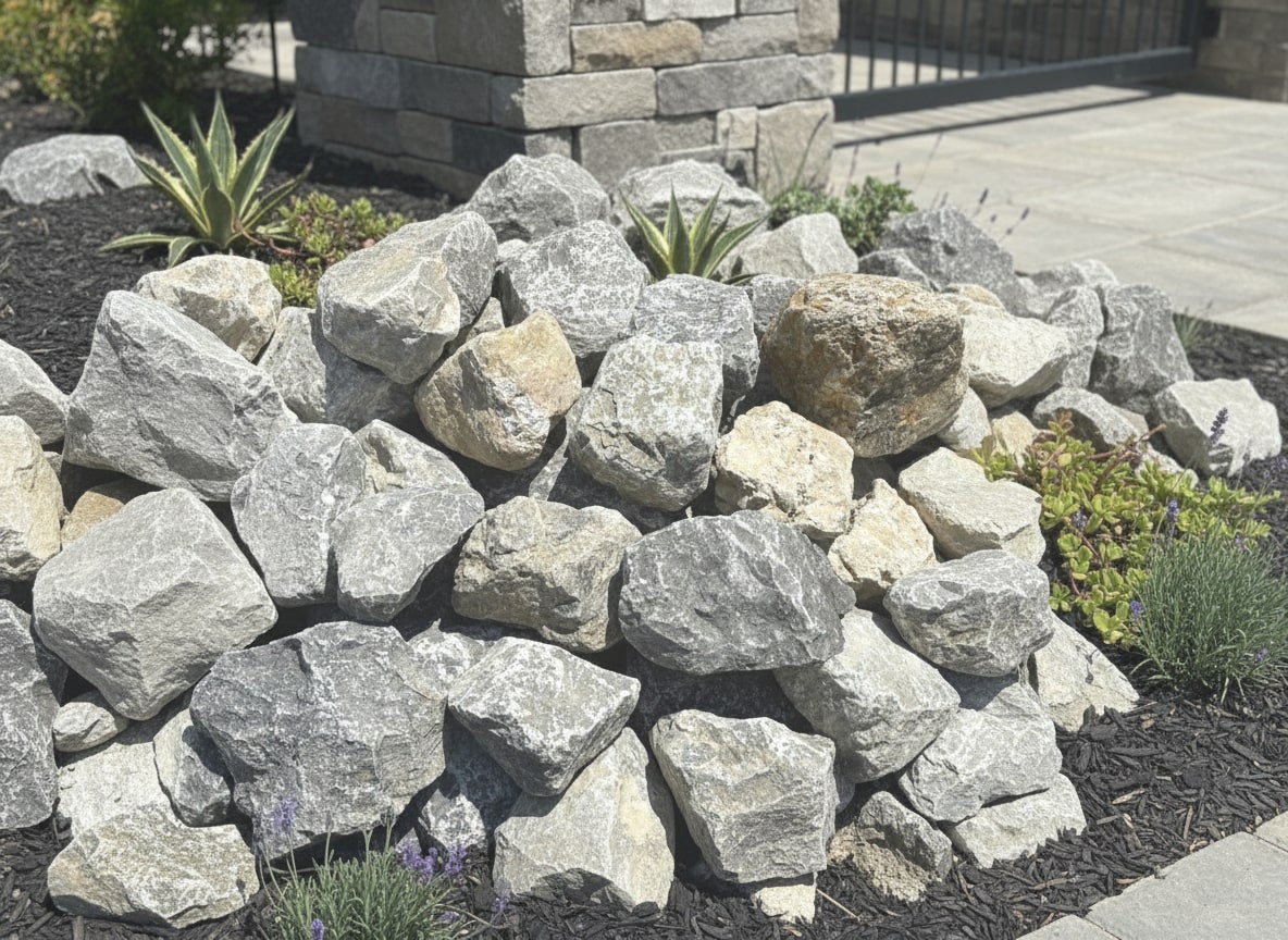 楽天市場】庭石 ロックガーデン 石 庭 岩 ガーデニング 割栗石 グレー