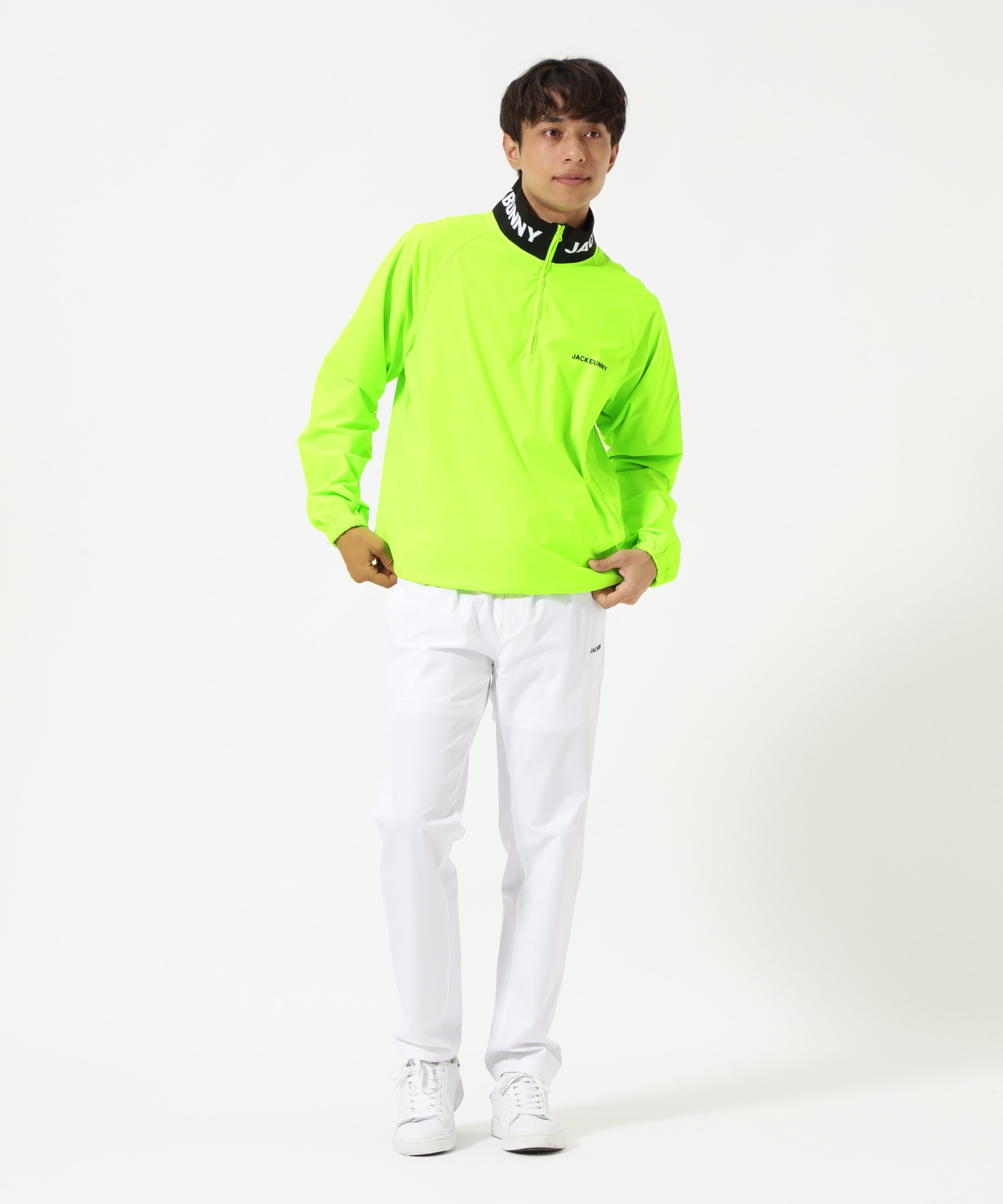 Jack Bunny!!｜裏メッシュハーフジップアップブルゾン | Rakuten