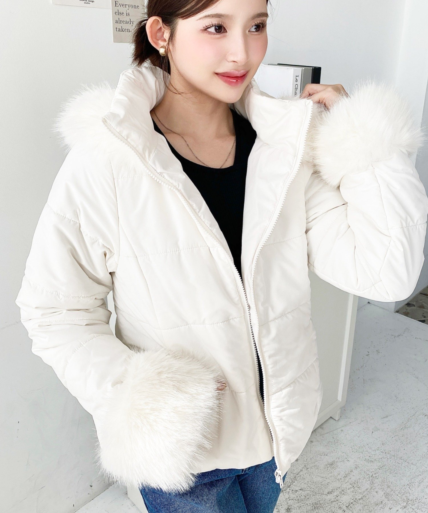 BRIEFING ダウンジャケット Mサイズ ホワイト アウター/ジャケット