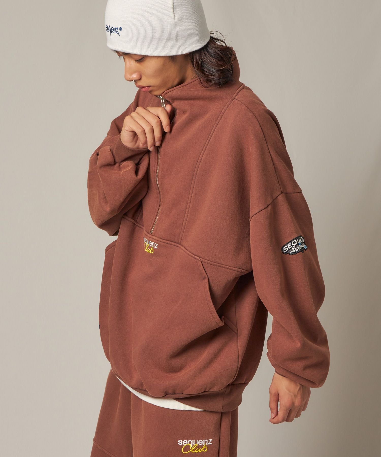 NAVAL｜【SEQUENZ(シークエンズ)】90s SPORTS WASHED HZIP SWEAT