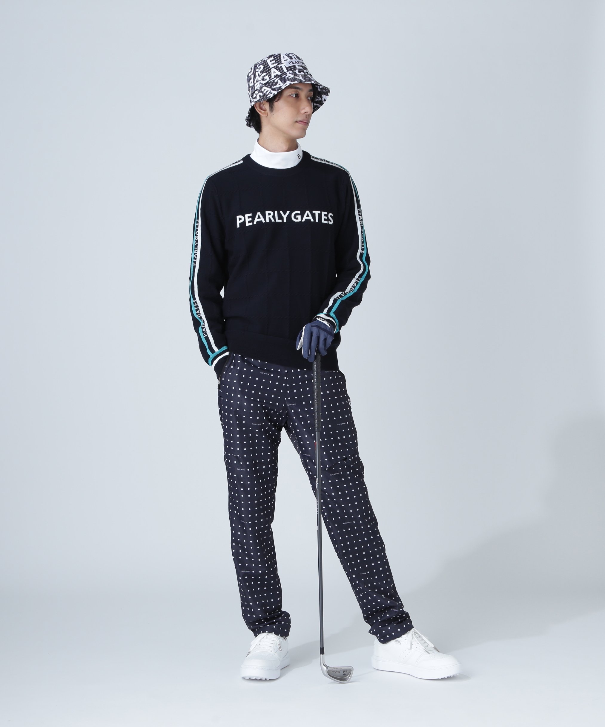 PEARLY GATES｜タフレックス×サーモトロンパンツ <ミニドット柄