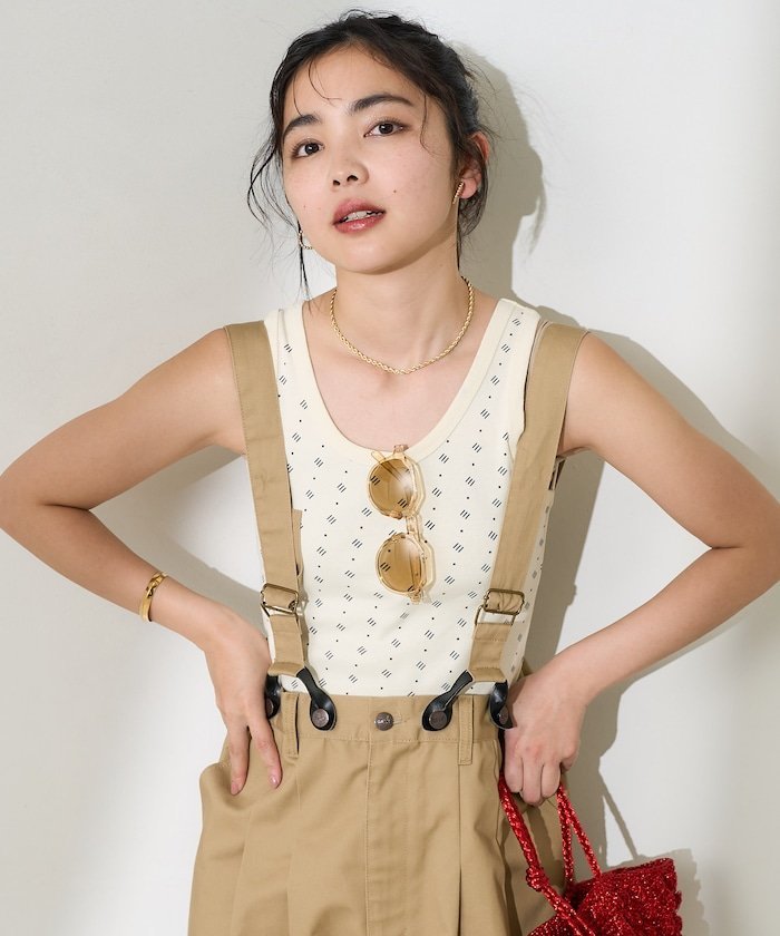 FREAK'S STORE｜別注 サスペンダー付き ビッグ2タックツイルパンツ