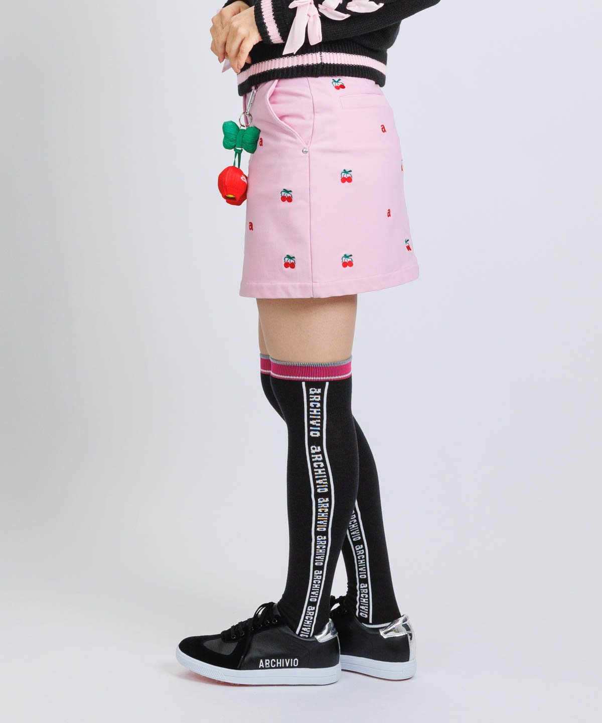 archivio｜【アルチビオ公式】バイカラーサイドロゴハイソックス