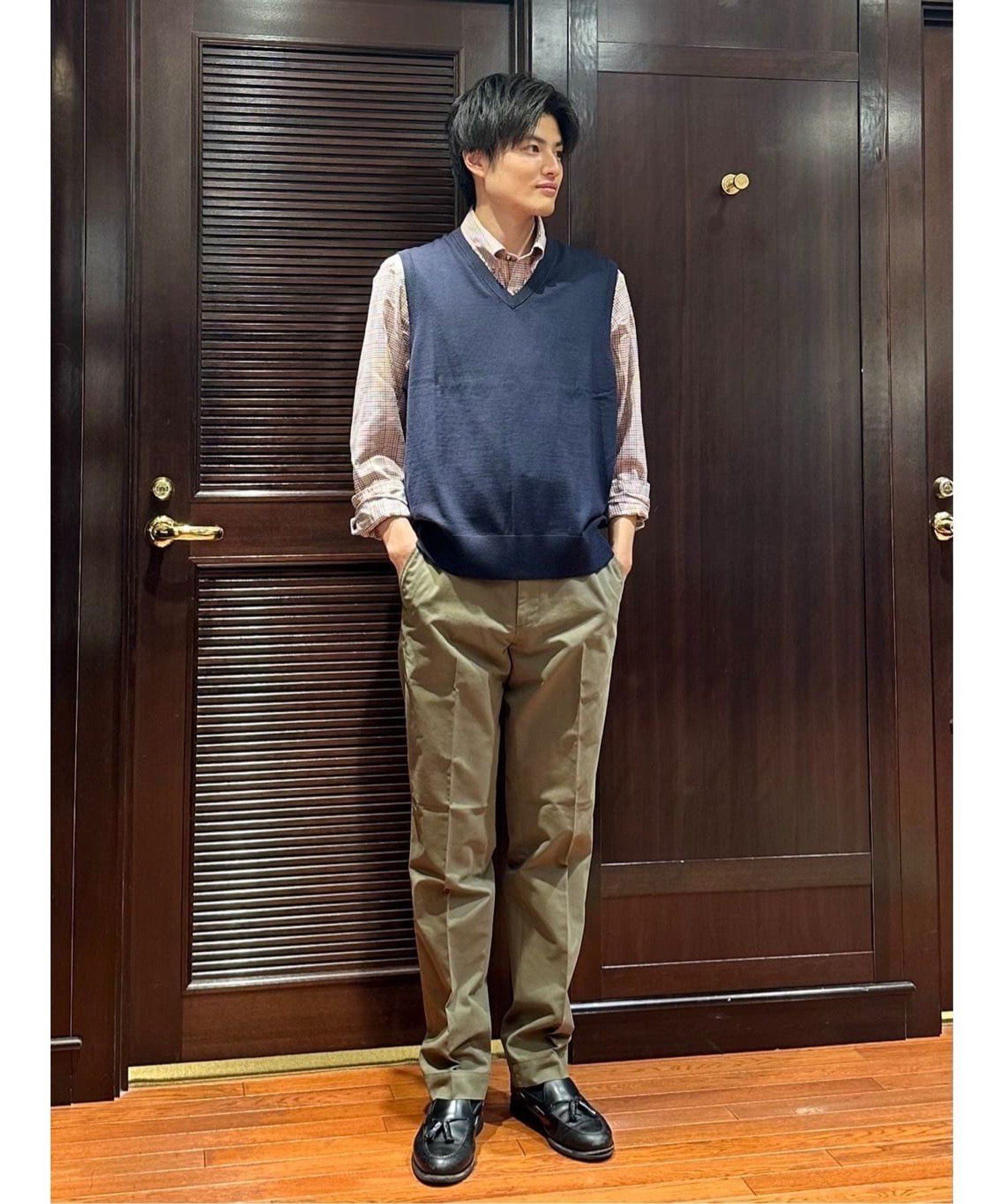 Brooks Brothers｜メリノウール Vネックベスト | Rakuten Fashion(楽天