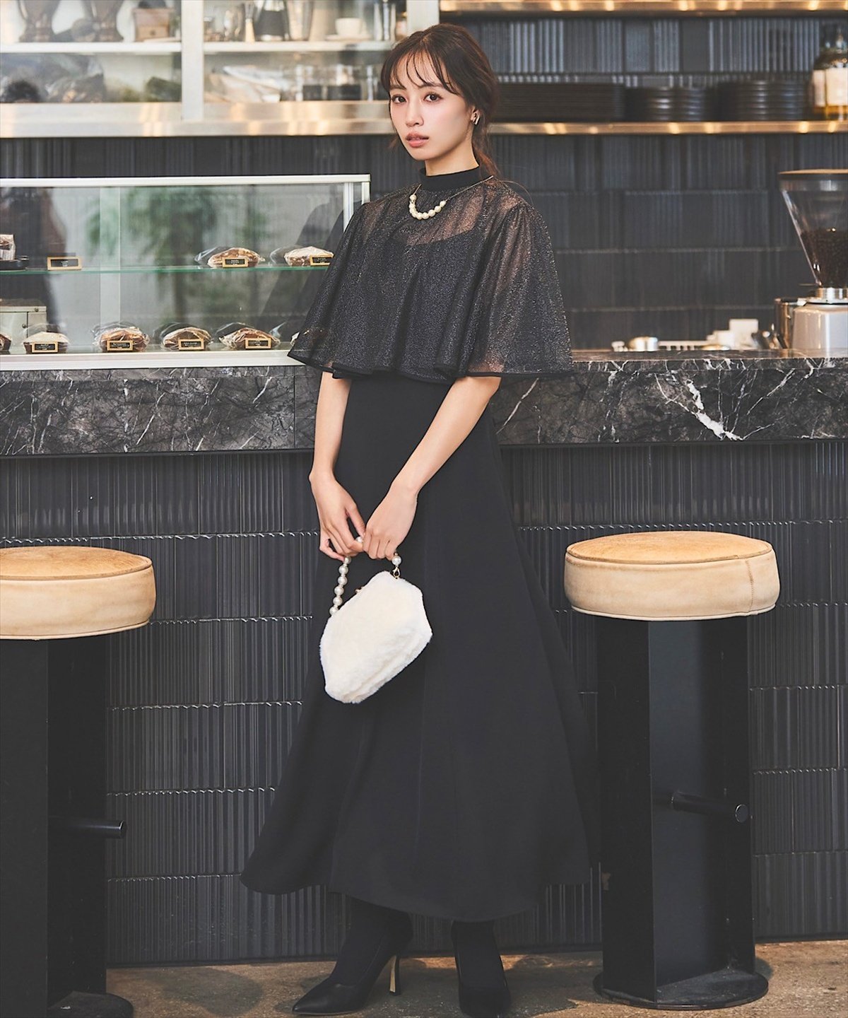 SWINGLE｜ラメチュールボレロセットアップフレアドレス | Rakuten