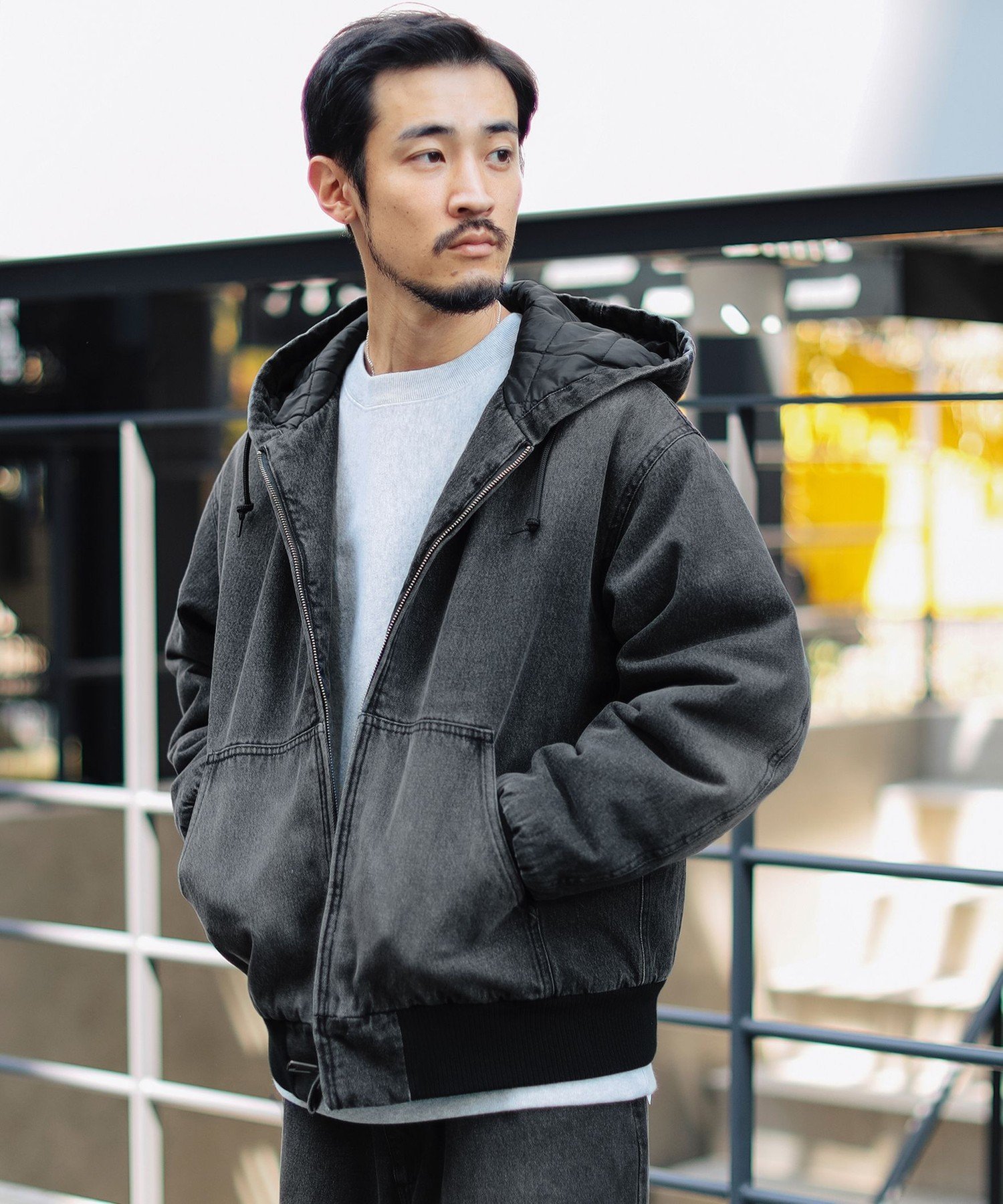 BEAMS OUTLET｜デニム フード ブルゾン | Rakuten Fashion(楽天