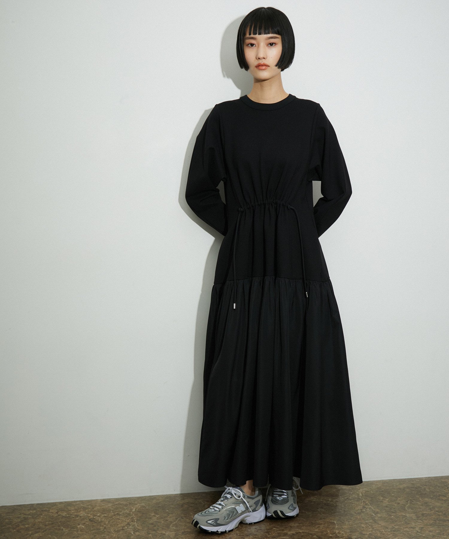 ADAM ET ROPE'｜【サステナブル】タフタコンビワンピース | Rakuten