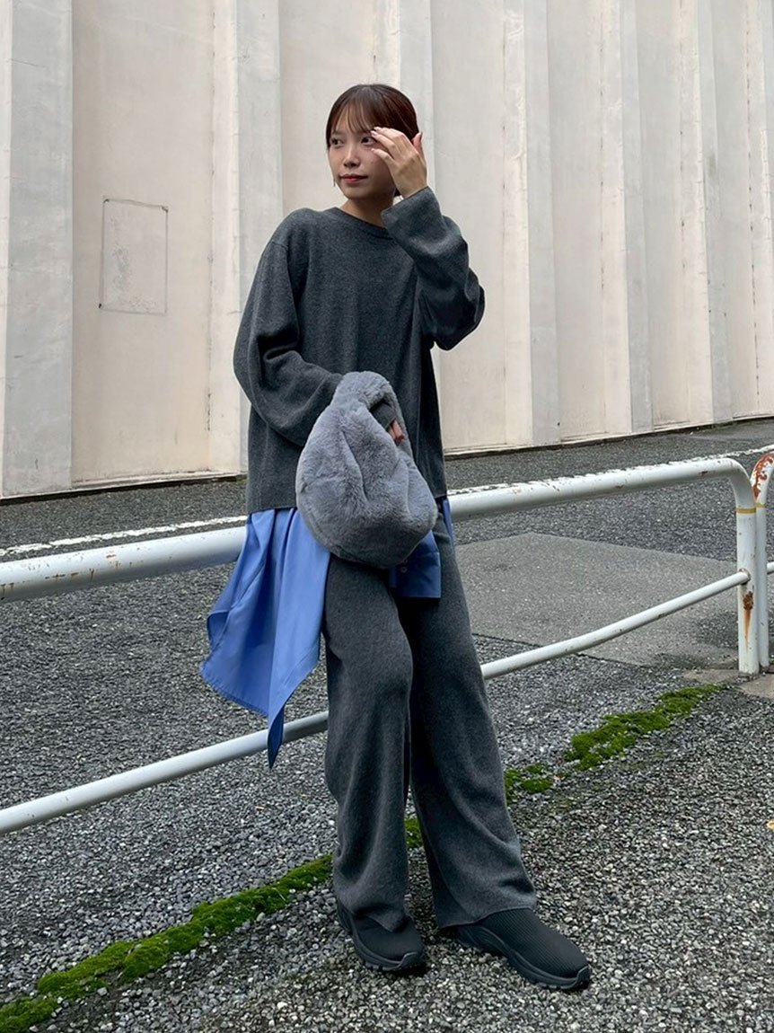 emmi｜【セットアップ対応】ラムウールニットパンツ | Rakuten Fashion