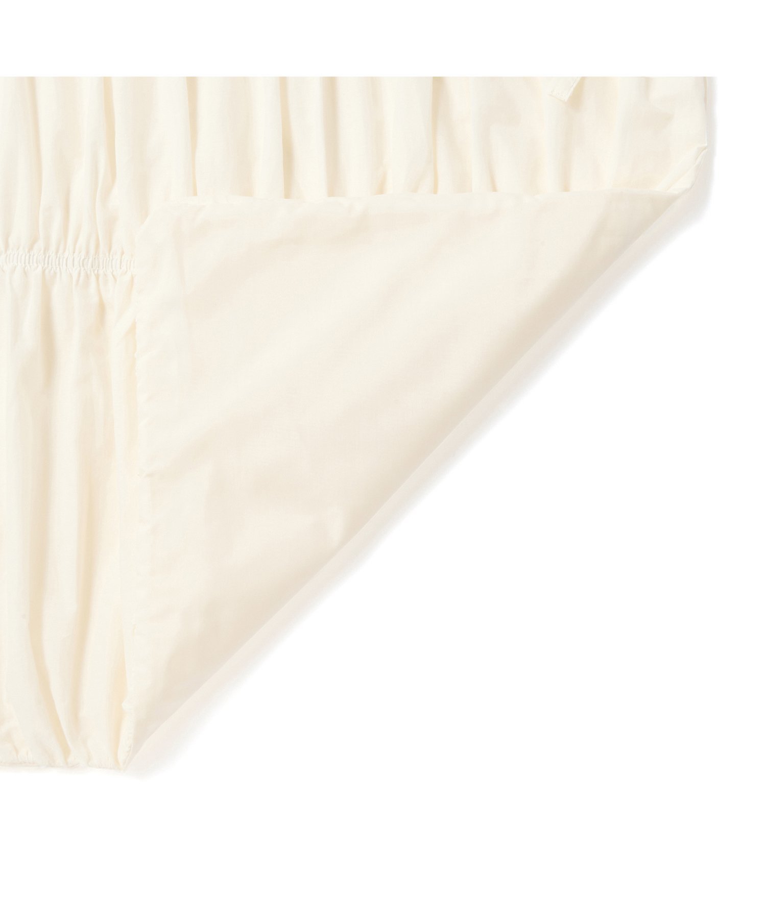 Francfranc｜ギャザーリボン 掛け布団カバー シングル アイボリー